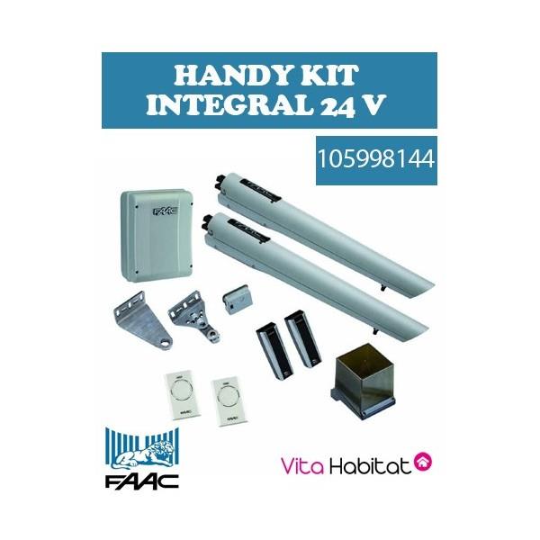 Handy Kit Intégral 24V FAAC Motorisation portail 2 battants